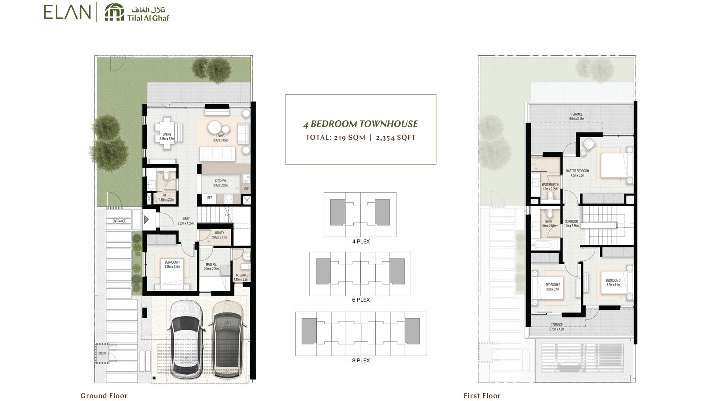 Elan Townhouses Phase 3 floor plan 2
