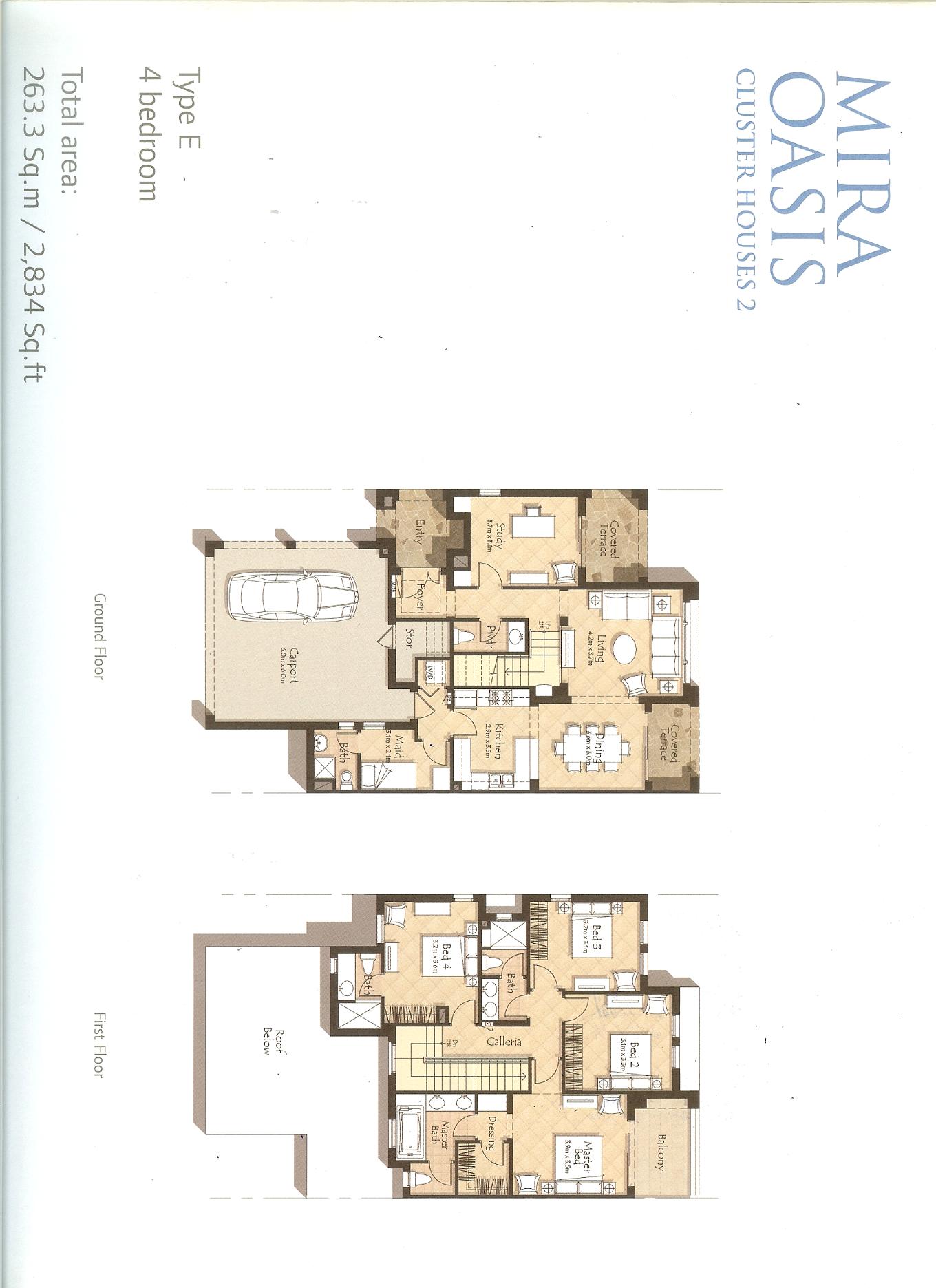 Mira Oasis floor plan 2