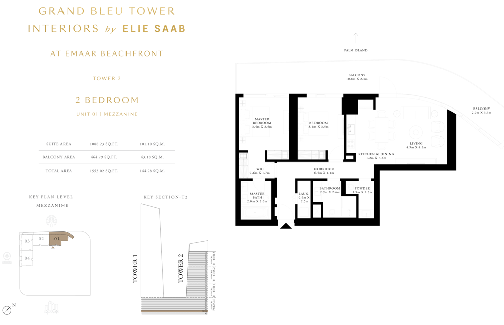 Grand Bleu Tower 2 floor plan 2