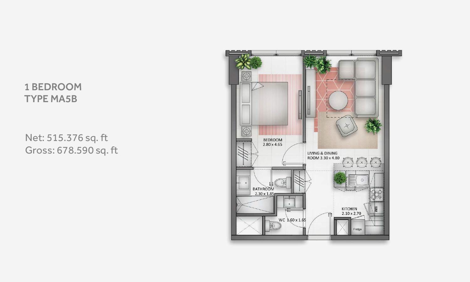 Sama Residence floor plan 1