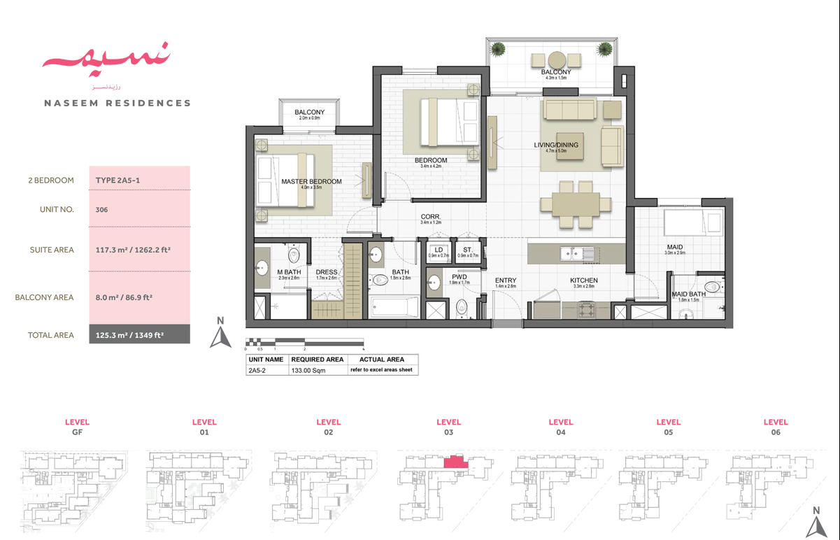 Naseem Residences floor plan 2