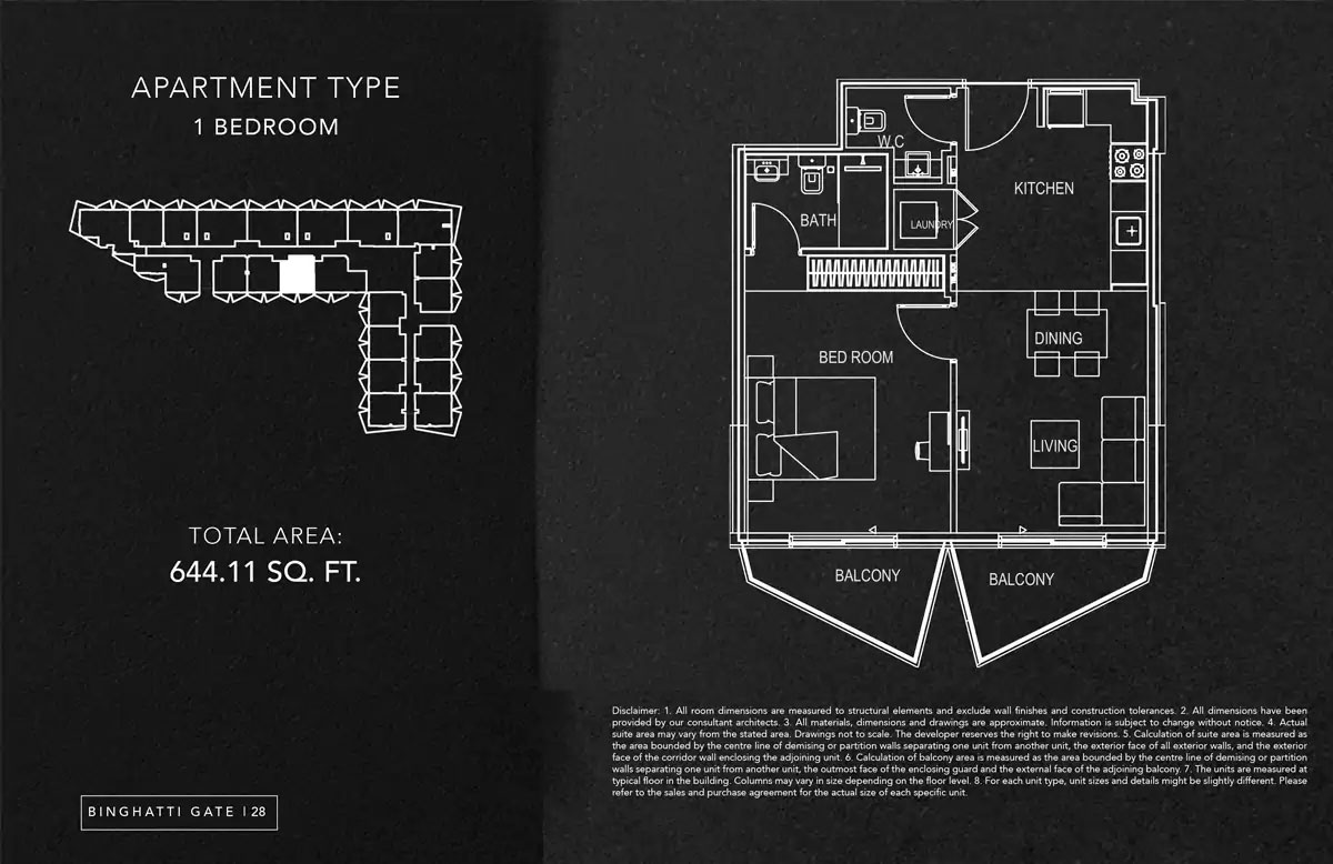 Binghatti Gate floor plan 1