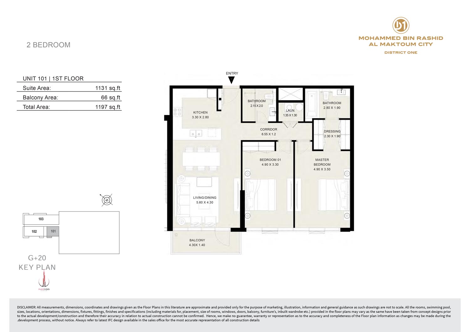 District One Residences 11 floor plan 3