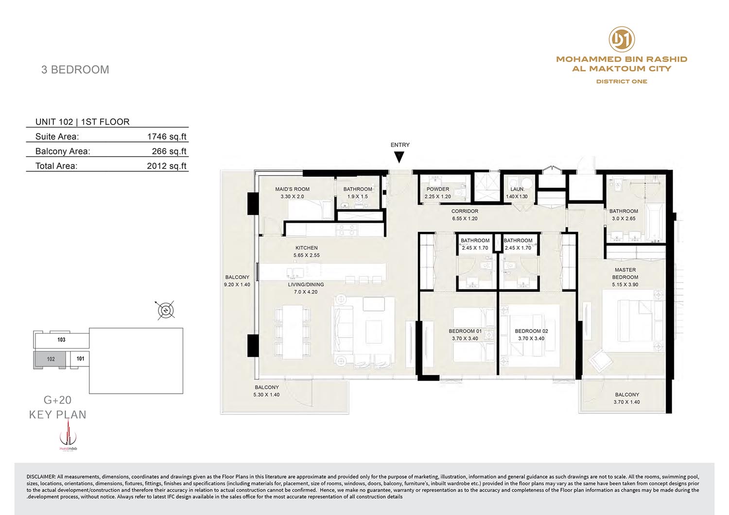 District One Residences 11 floor plan 4