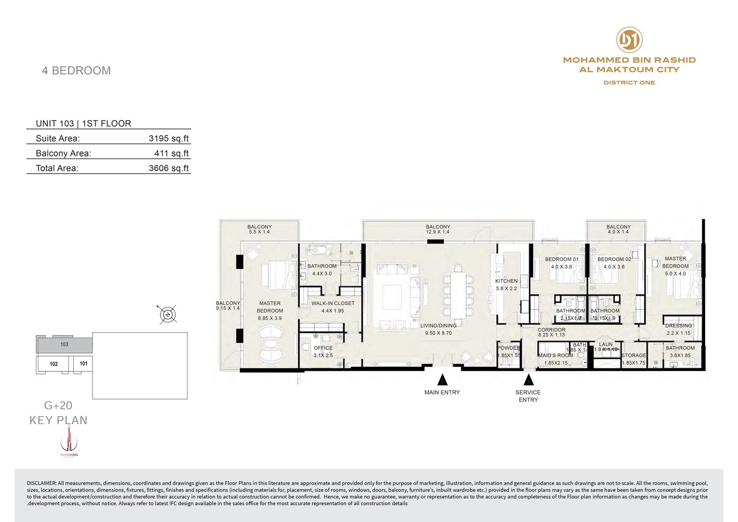 District One Residences 11 floor plan 5