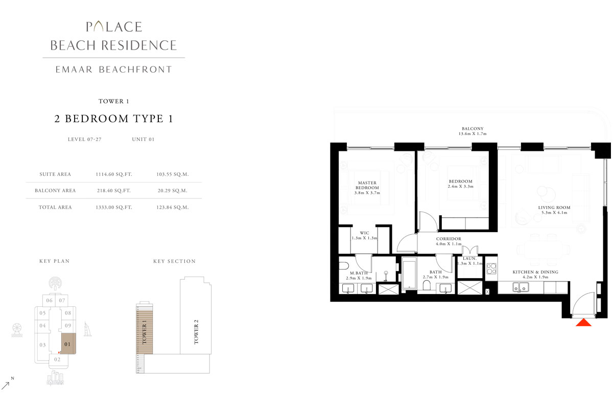 Palace Beach Residence floor plan 2
