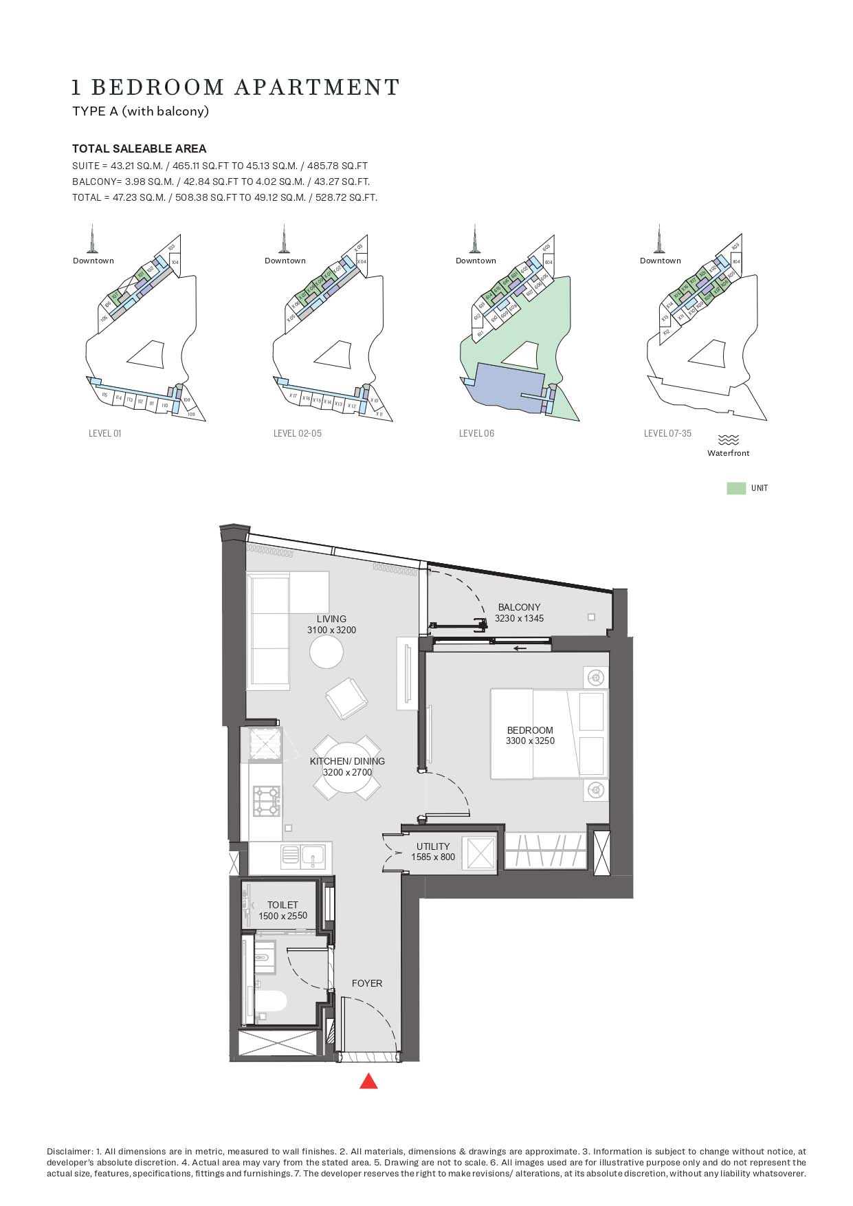 Sobha Hartland Waves floor plan 1