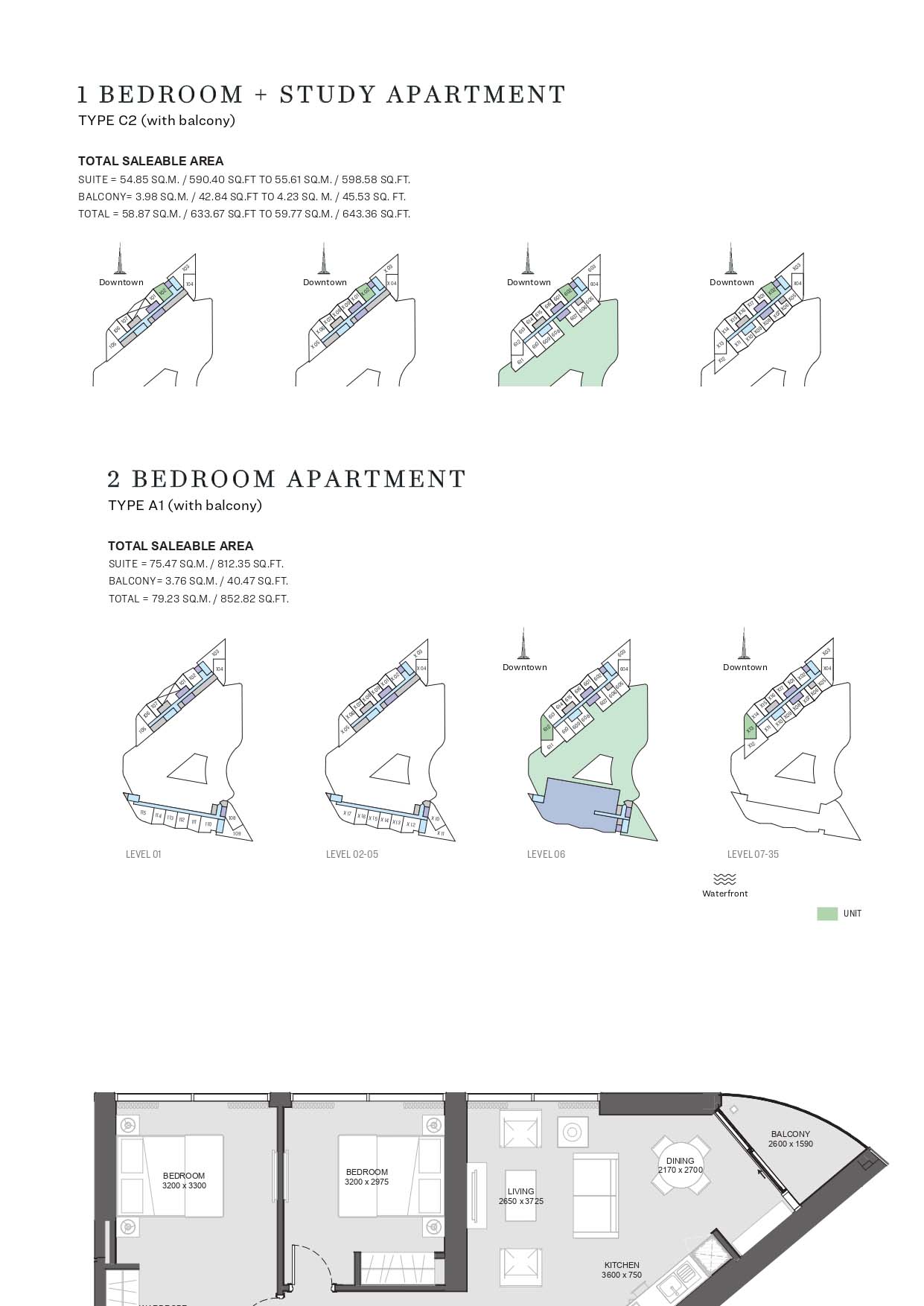 Sobha Hartland Waves floor plan 3