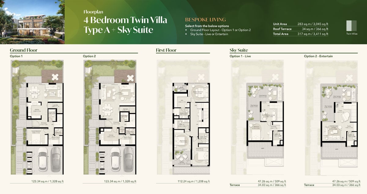 Aura Tilal Al Ghaf floor plan 1