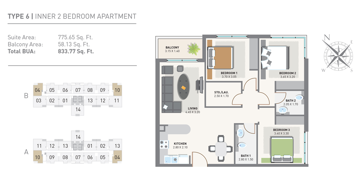 Green Diamond One floor plan 2