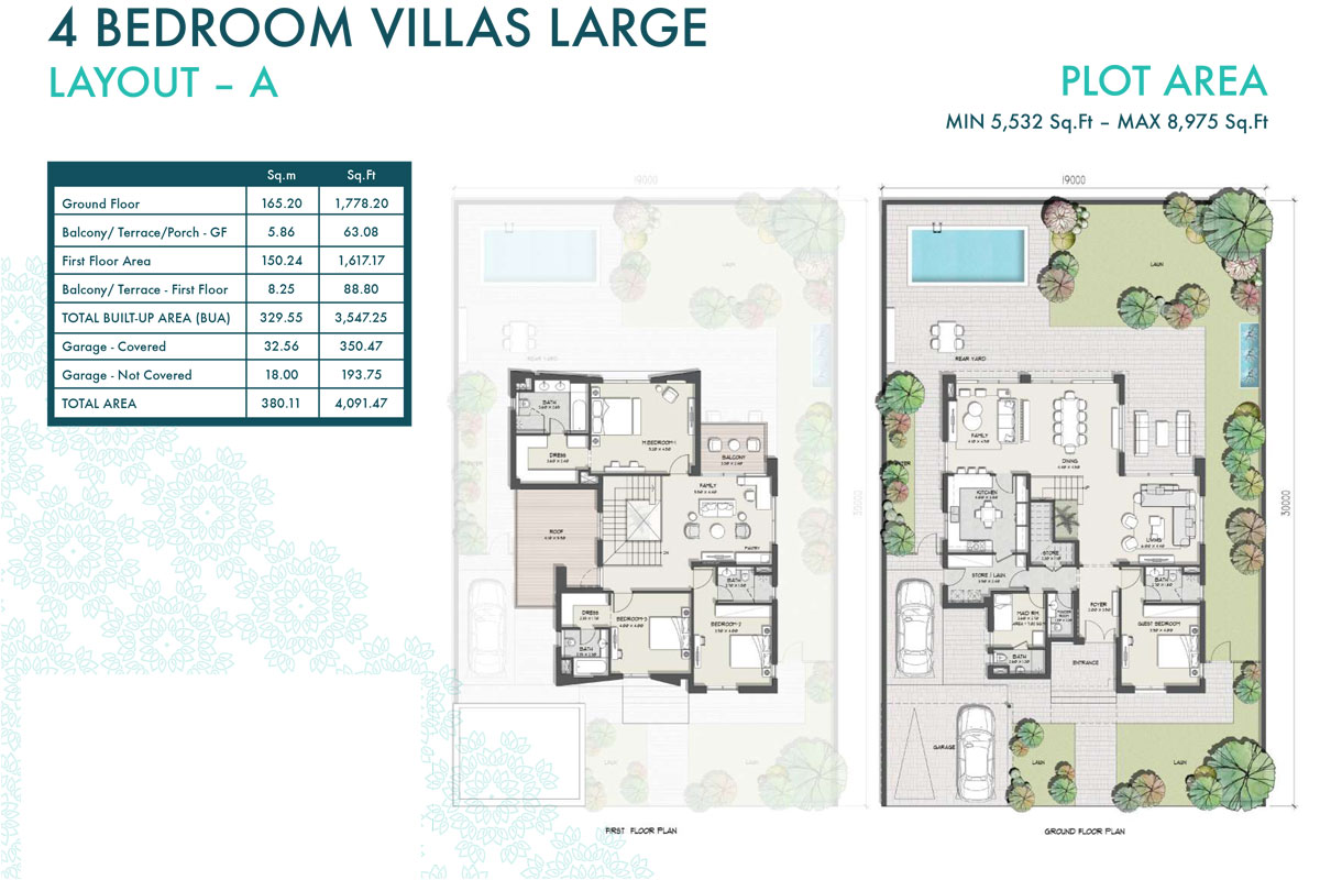 Murooj Al Furjan floor plan 1