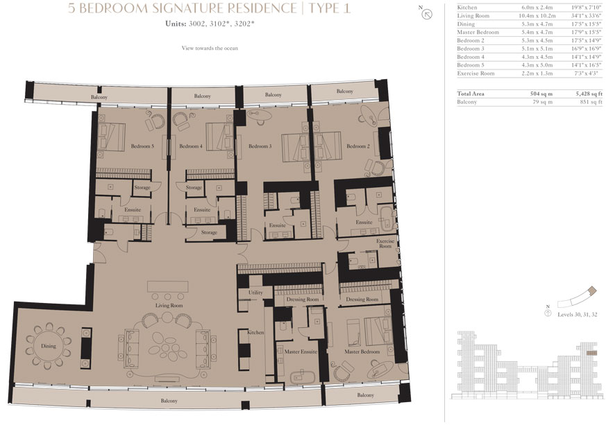 The Royal Atlantis Residences floor plan 4