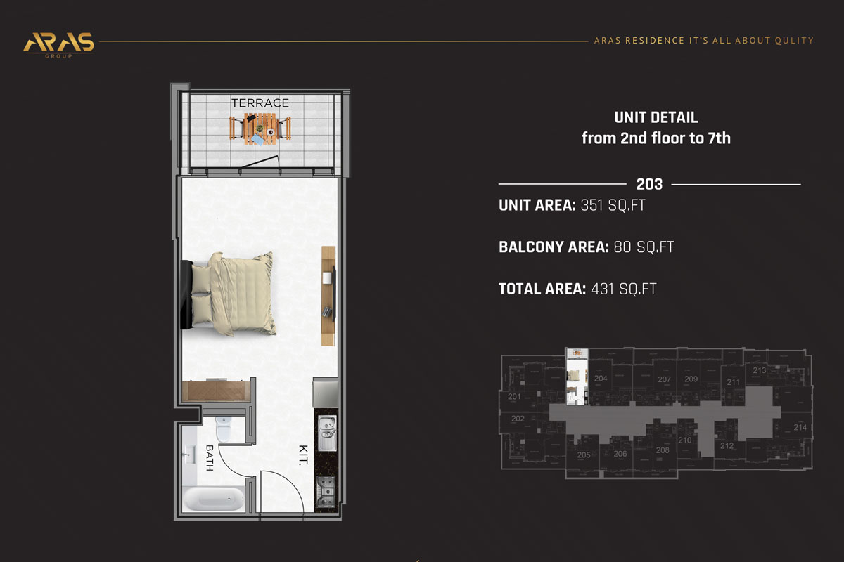 ARAS Residence floor plan 1