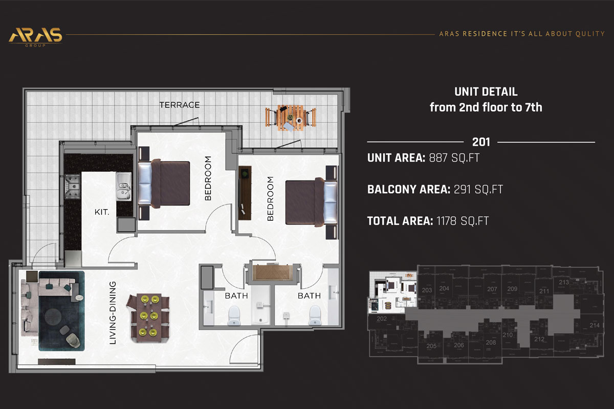 ARAS Residence floor plan 3