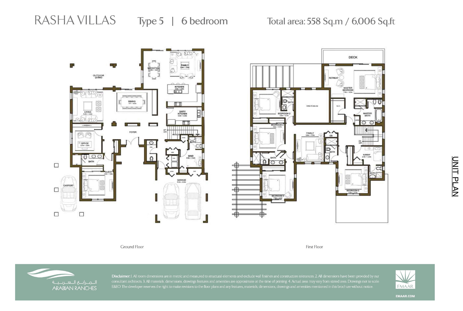 Rasha Villas floor plan 1