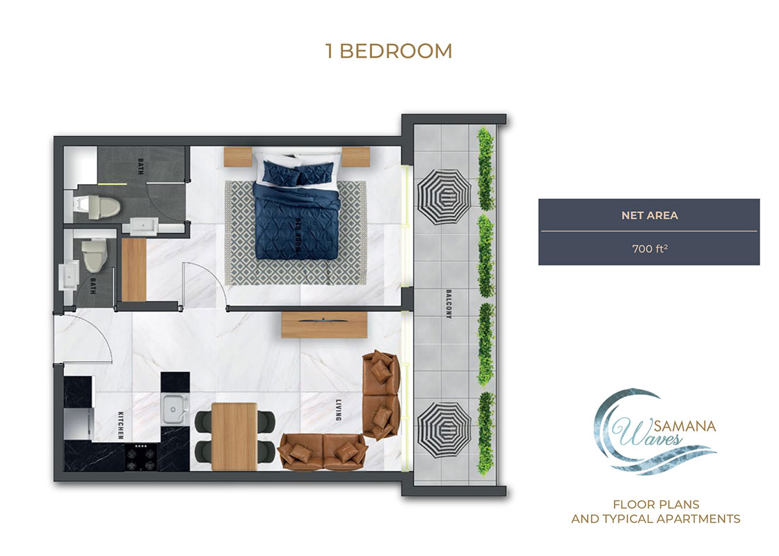 Samana Waves floor plan 2