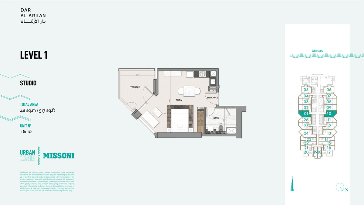 Urban Oasis floor plan 1