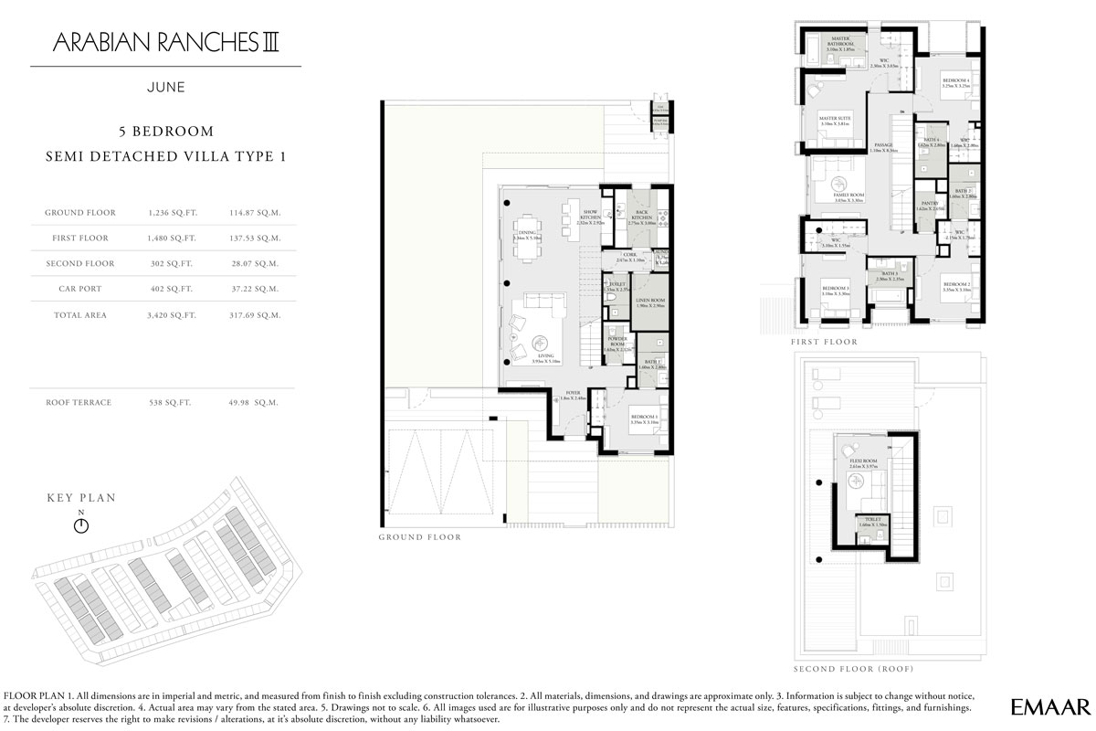 June at Arabian Ranches 3 floor plan 2