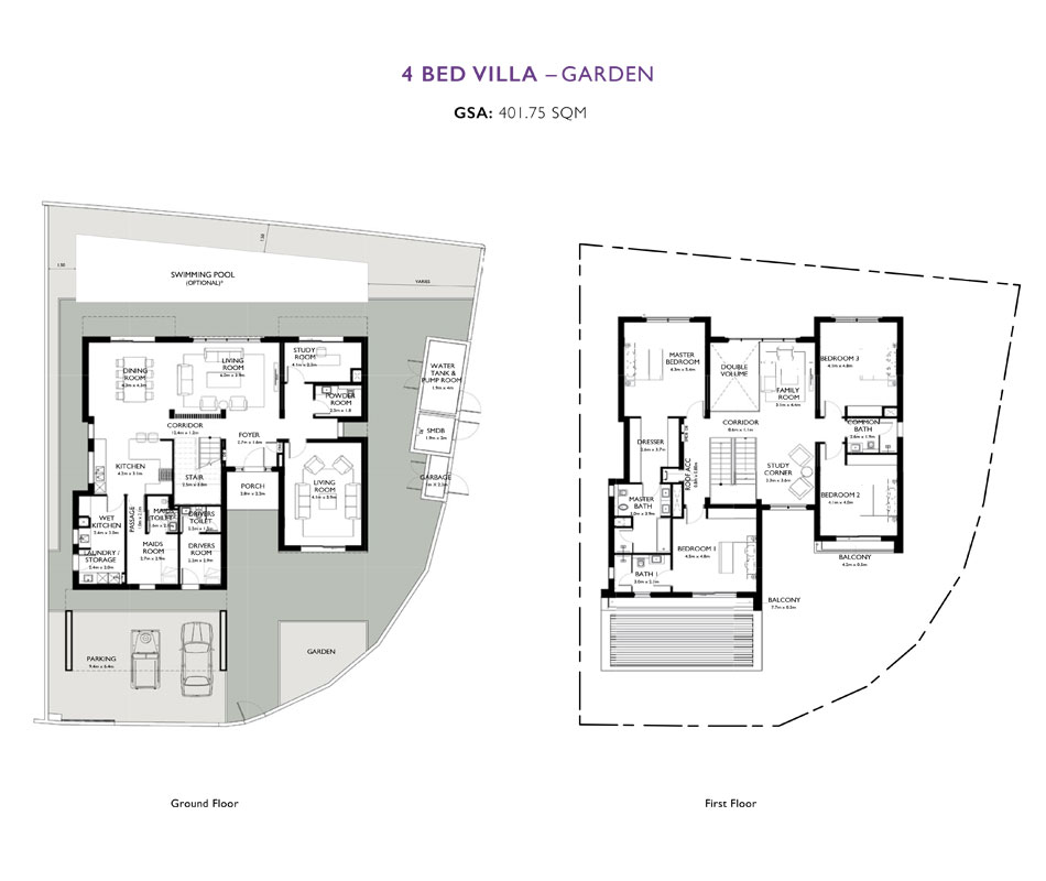 The Magnolias Yas Acres floor plan 4