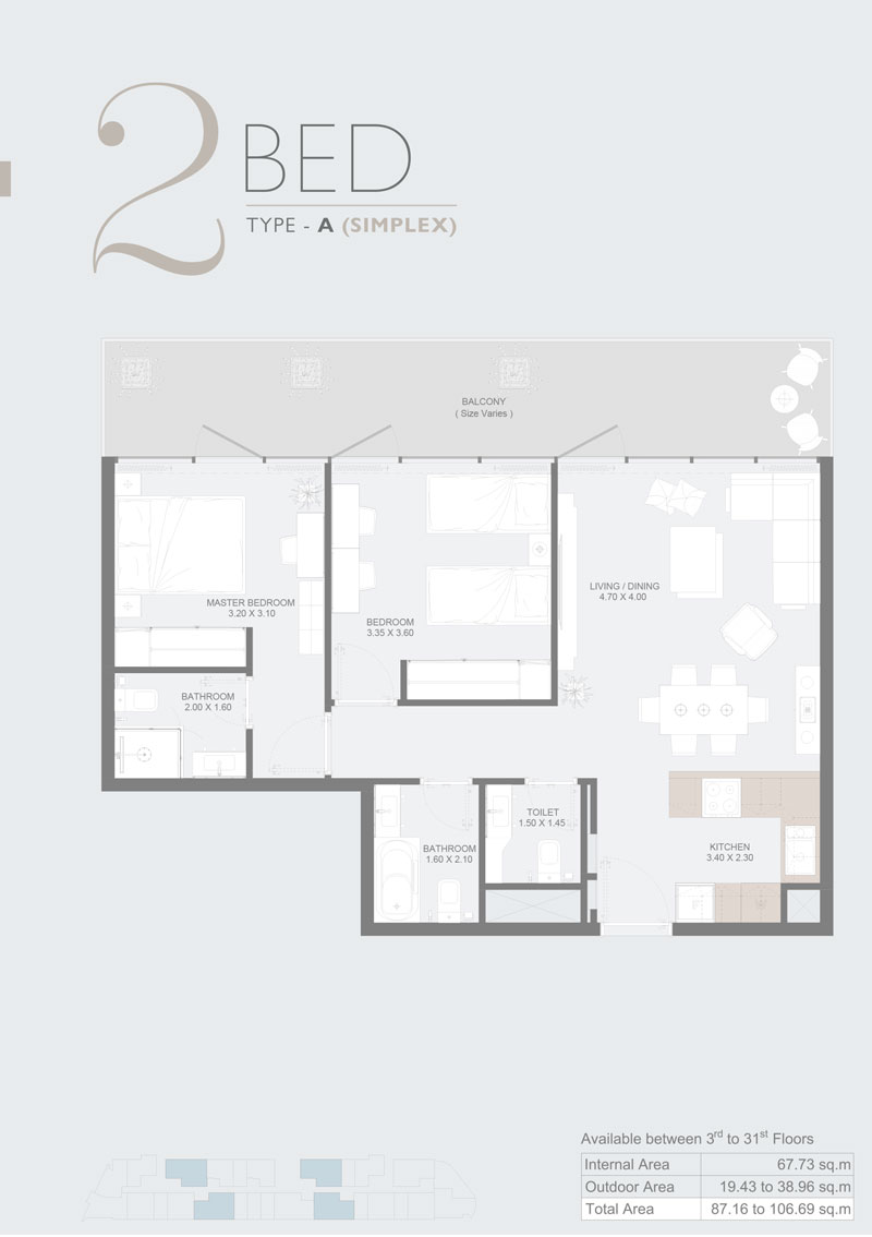 Al Maryah Vista 2 floor plan 3