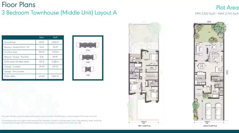 Murooj Al Furjan West Phase 2 floor plan 1