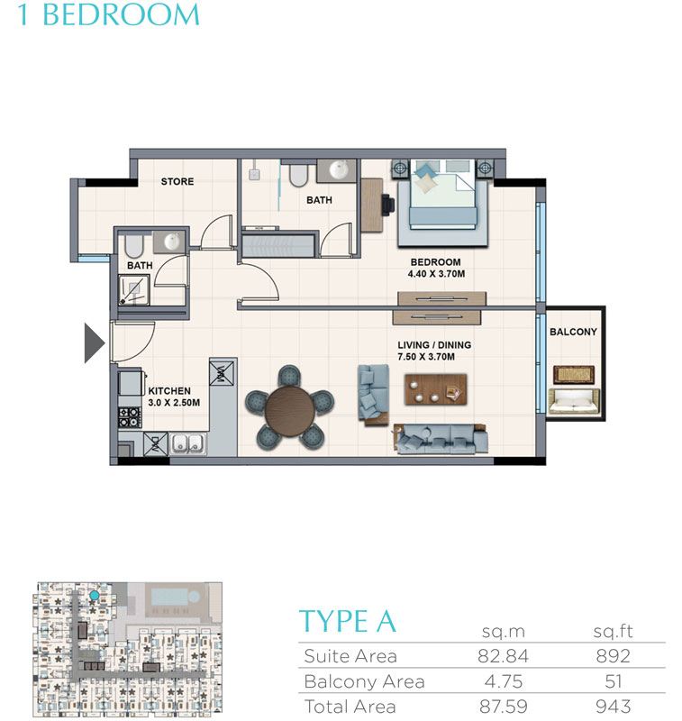 La Riviera Azure floor plan 2