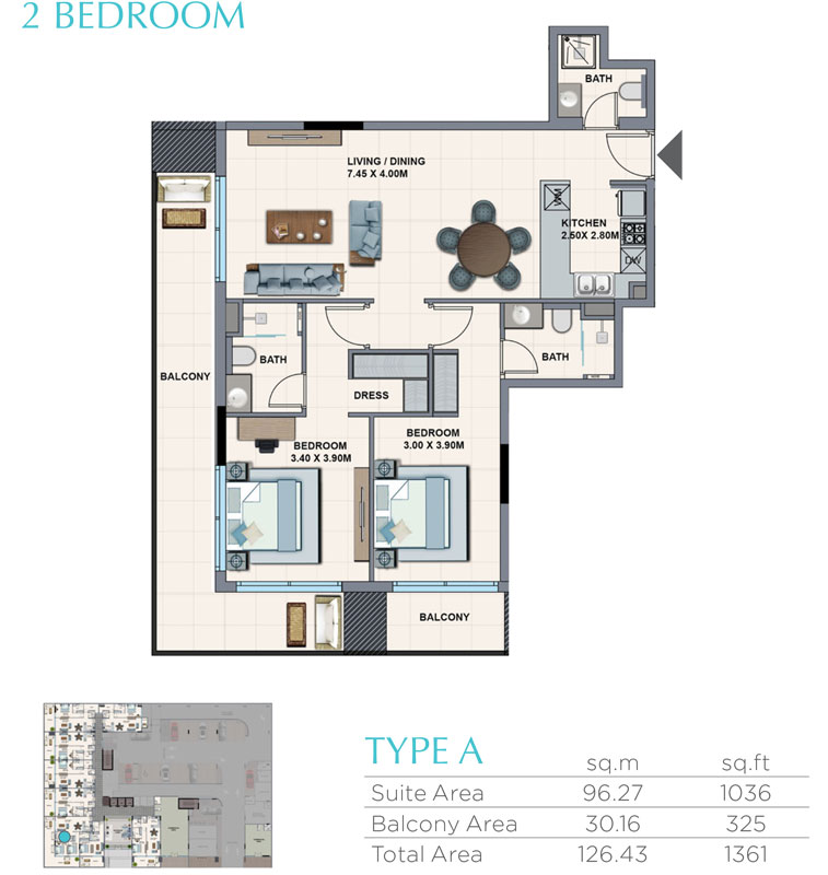 La Riviera Azure floor plan 4