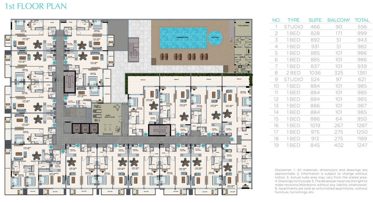 La Riviera Azure floor plan 3