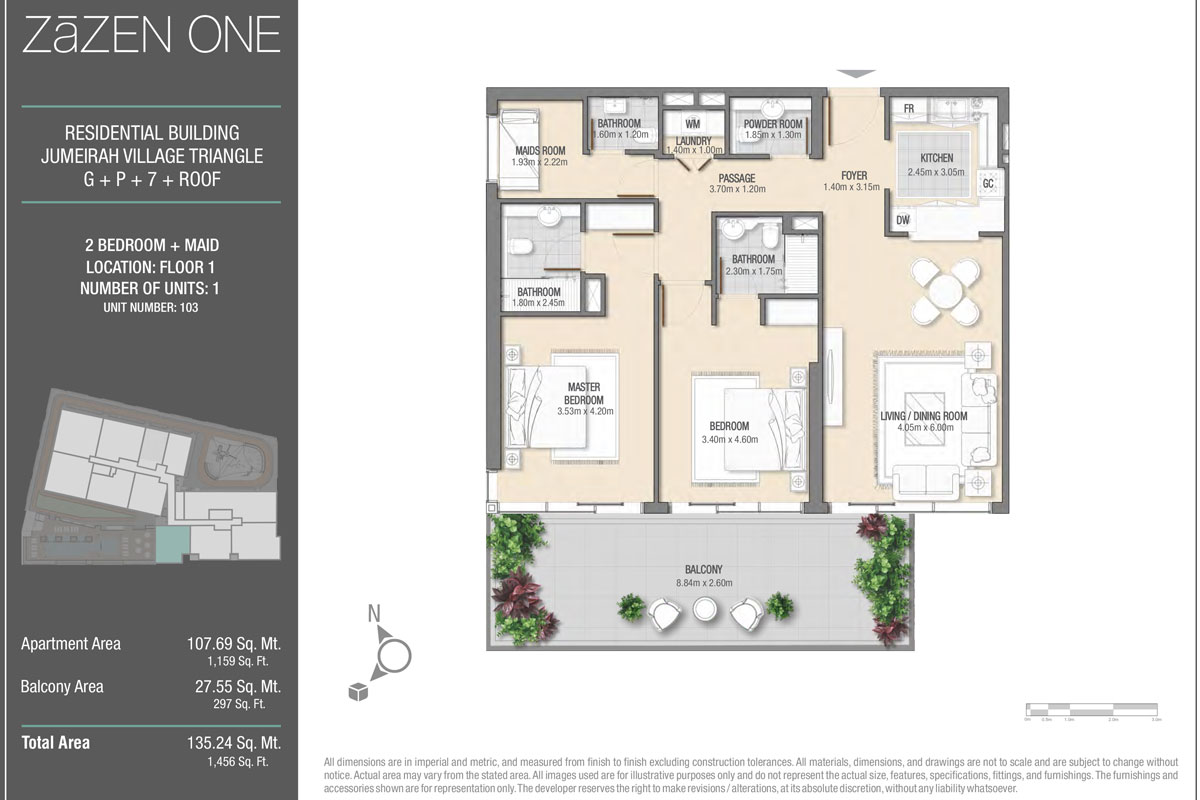 ZaZEN One at JVT floor plan 2