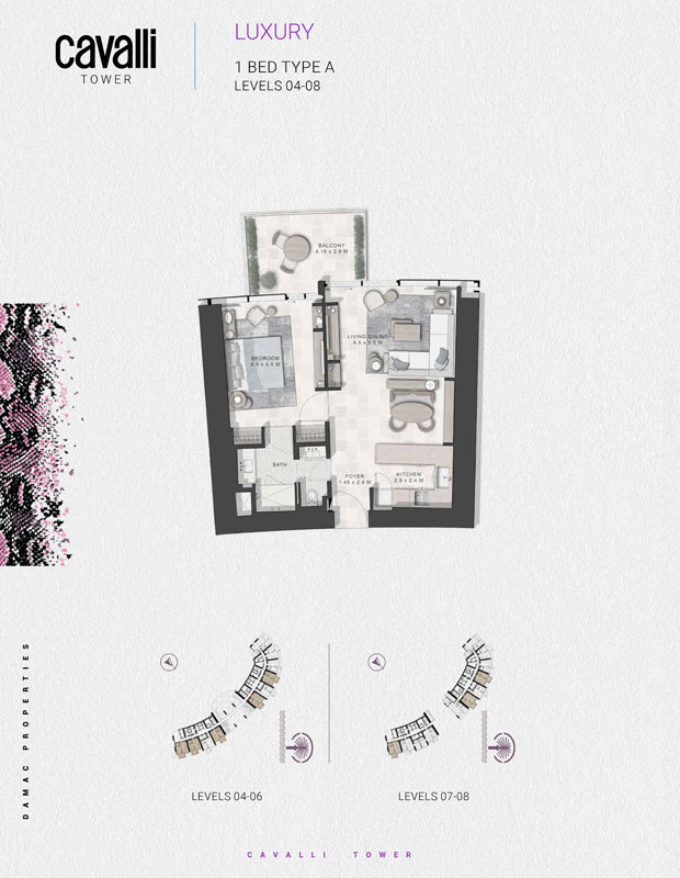 Cavalli Casa Tower floor plan 1