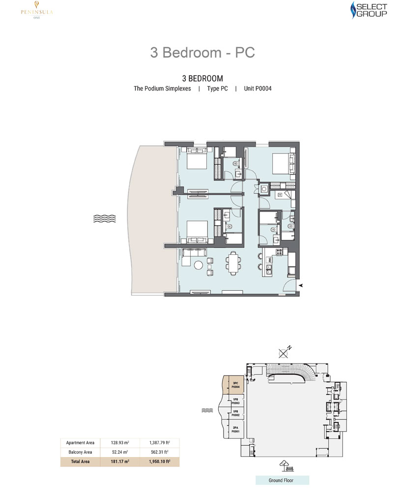Peninsula One floor plan 4