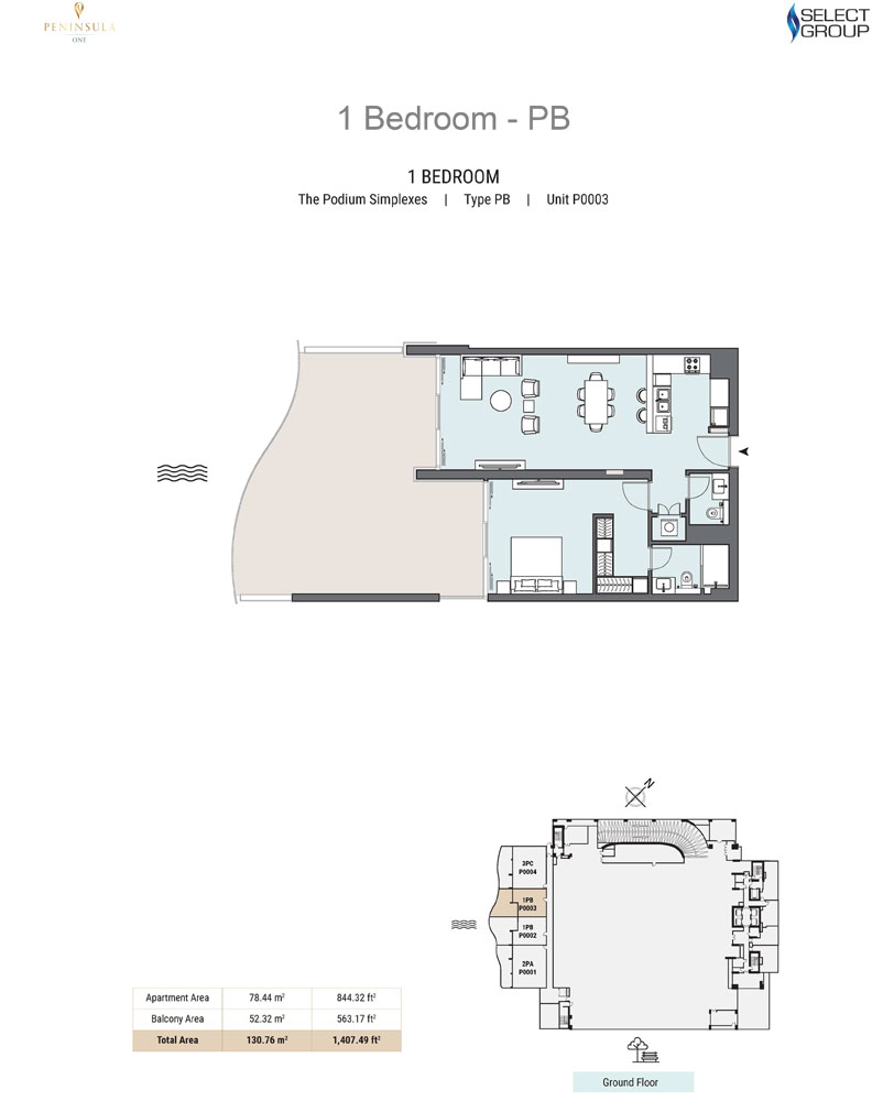 Peninsula One floor plan 2