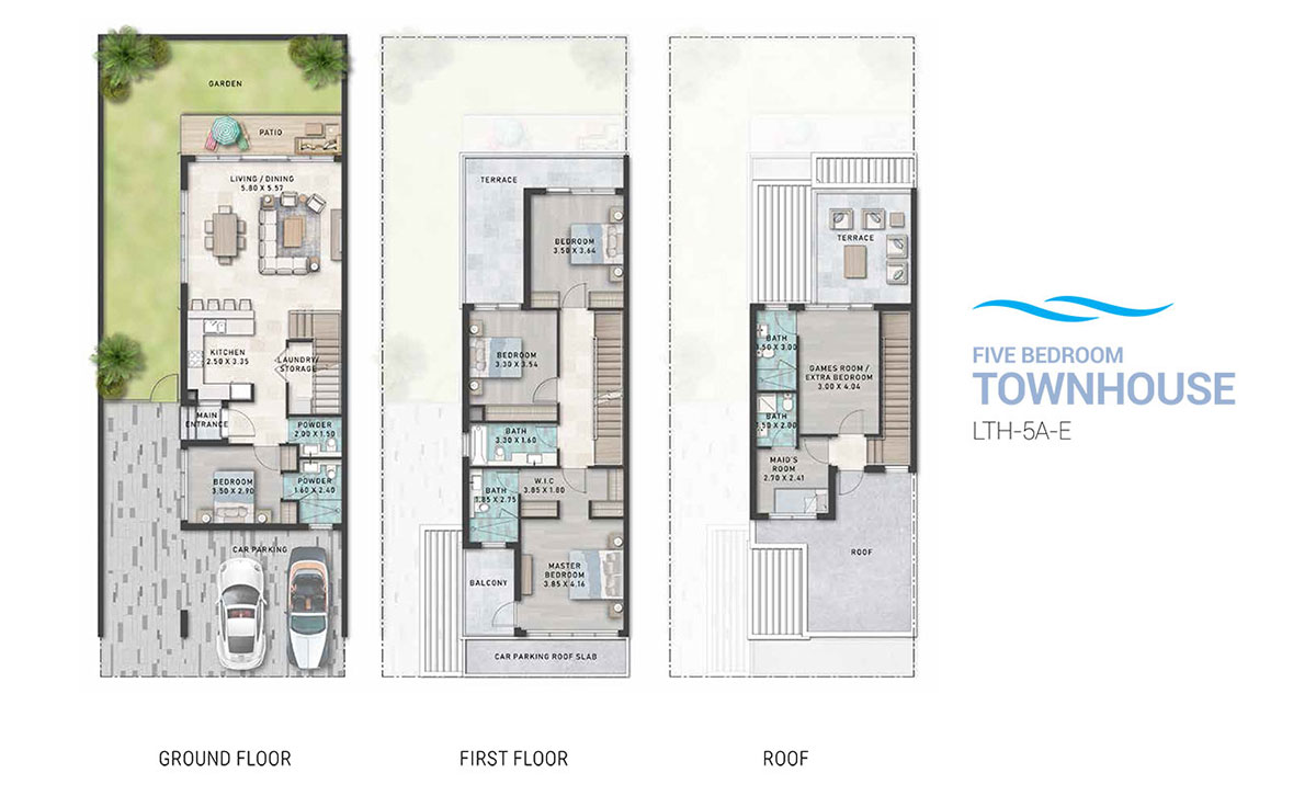 Lagoons Townhouses floor plan 3