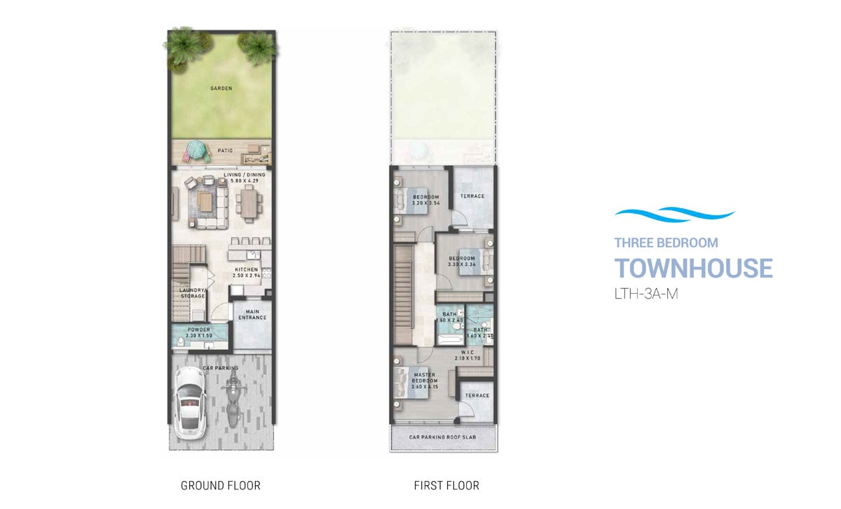 Lagoons Townhouses floor plan 1