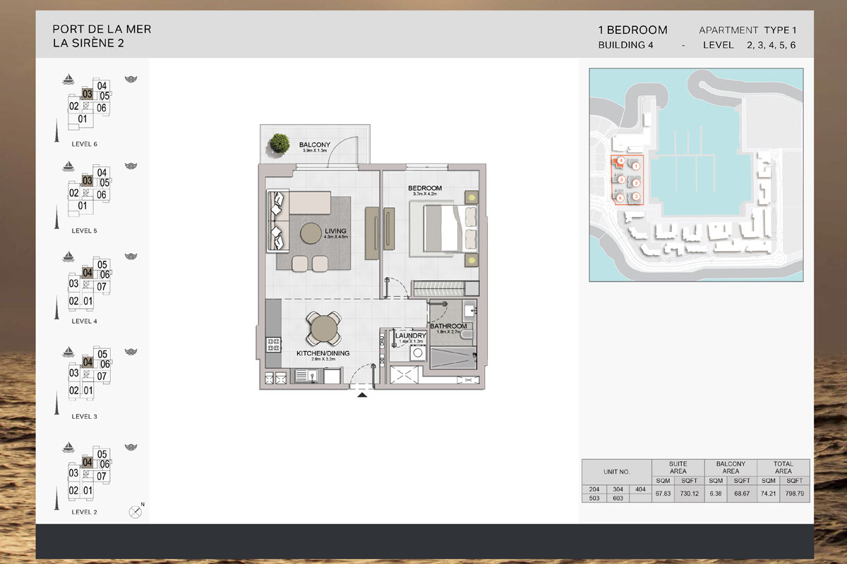 La Sirene 2 floor plan 1