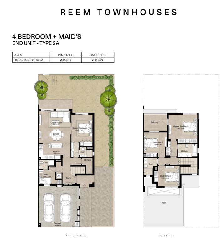 Nshama Reem Townhouses floor plan 2