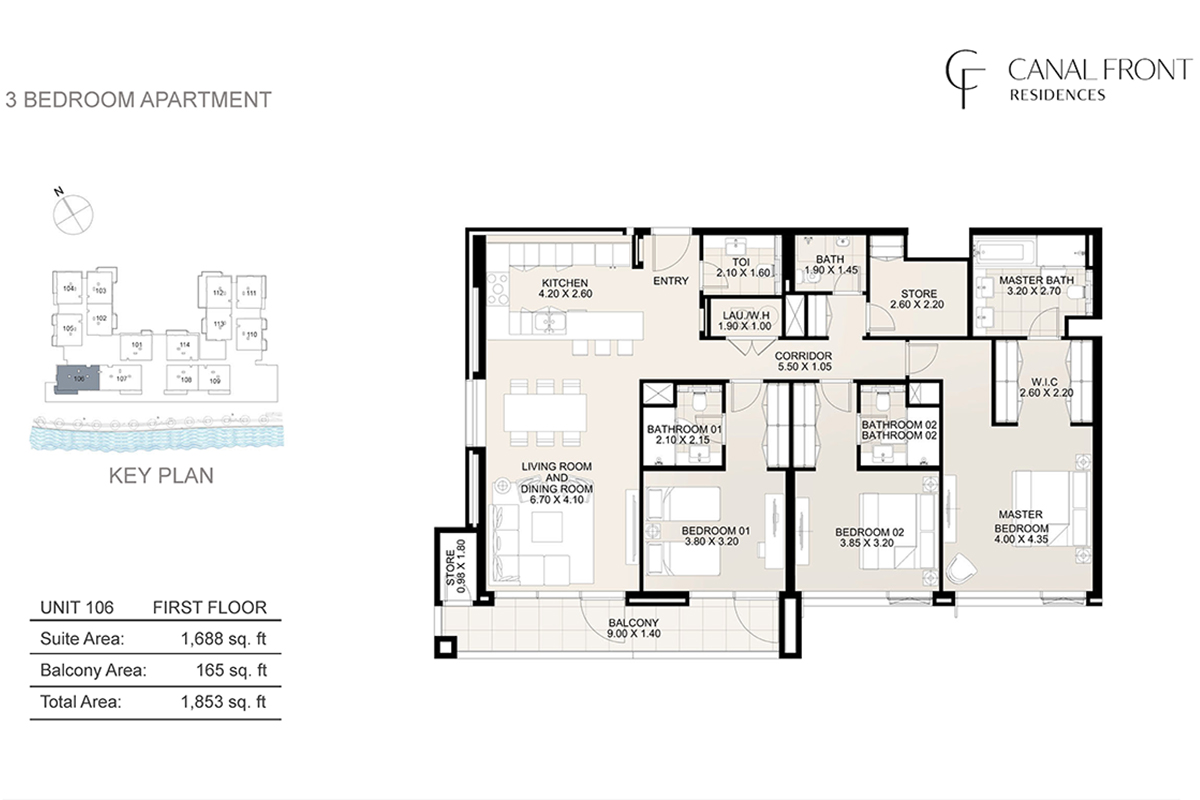 Canal Front Residences floor plan 4