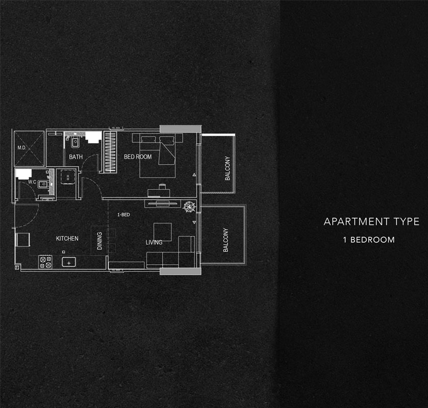 Binghatti Rose floor plan 1