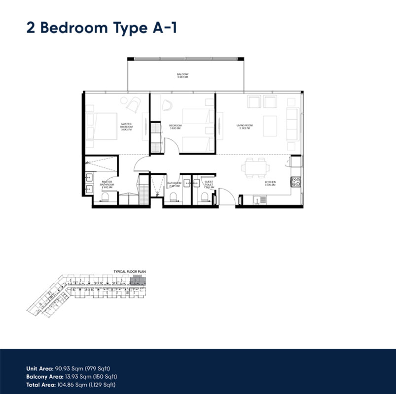 The Gate at Aljada floor plan 3