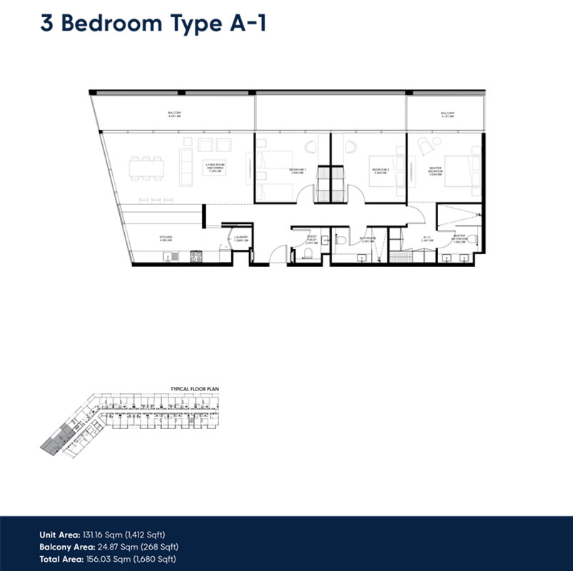 The Gate at Aljada floor plan 4
