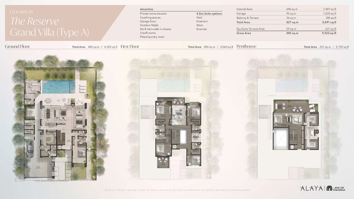 Alaya at Tilal Al Ghaf floor plan 3