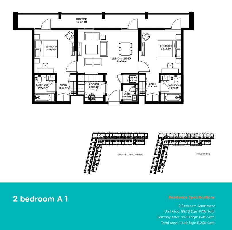 The Boulevard 3 floor plan 4