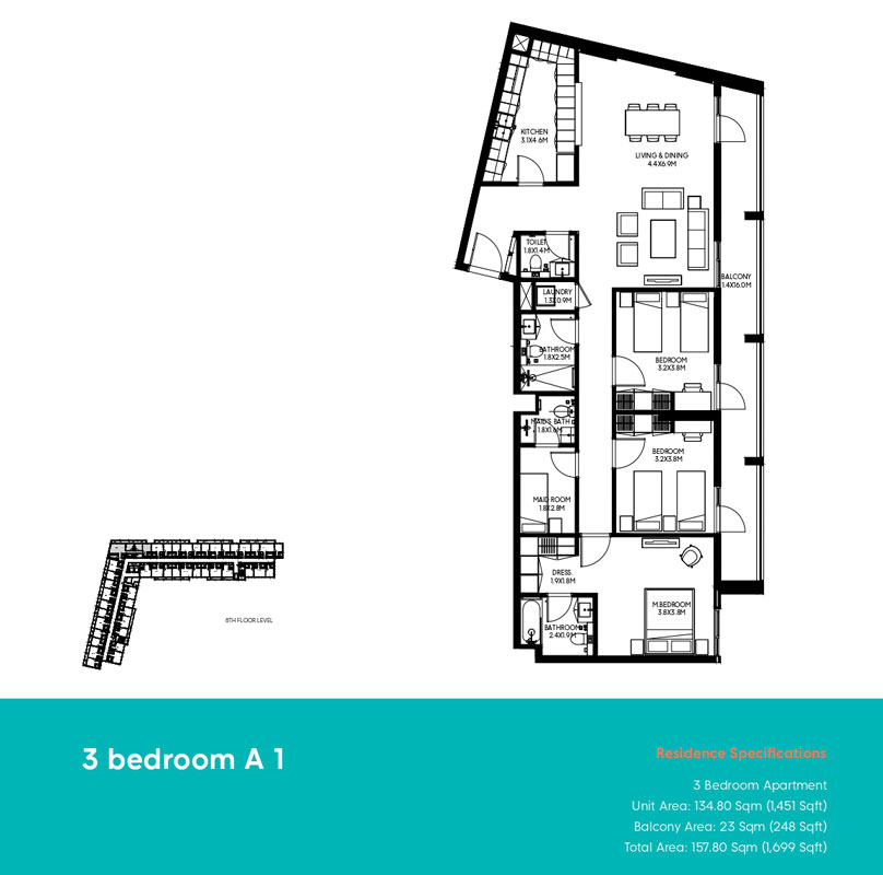 The Boulevard 3 floor plan 5