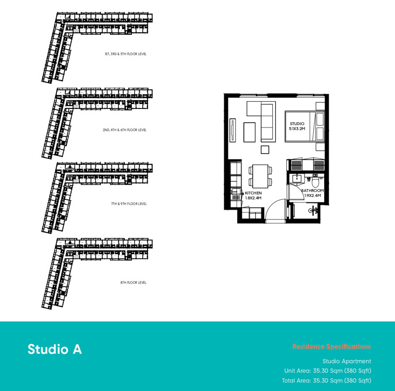 The Boulevard 3 floor plan 1