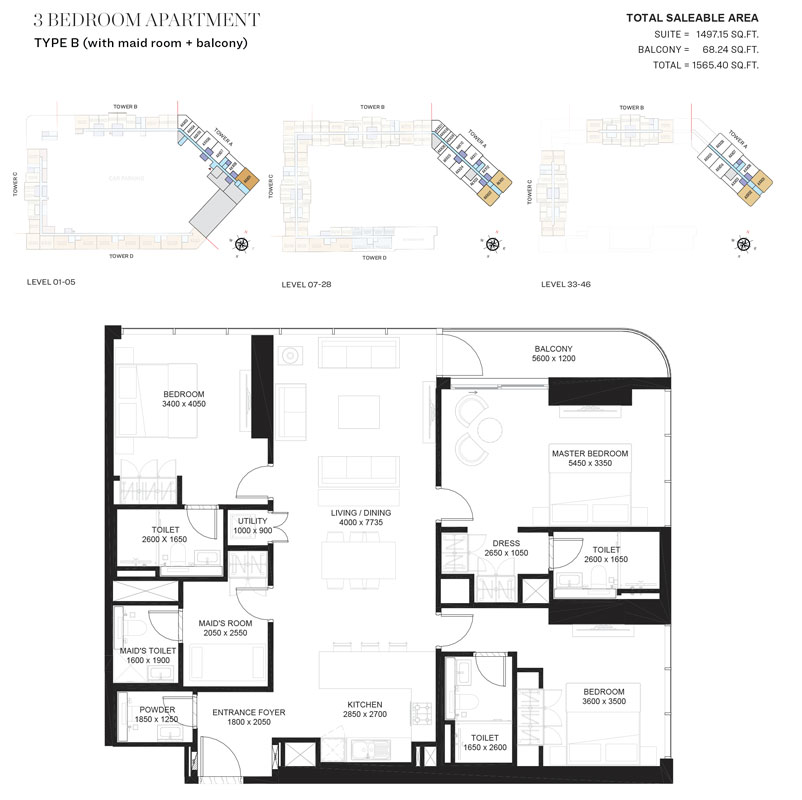 The Crest floor plan 4