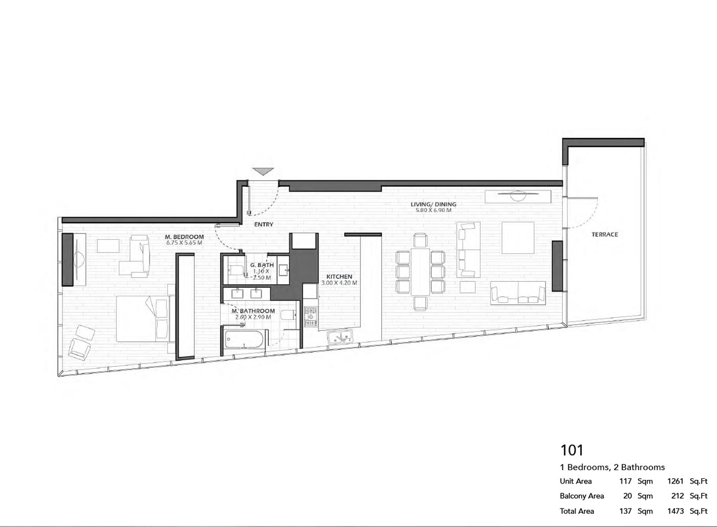Reem Five floor plan 2
