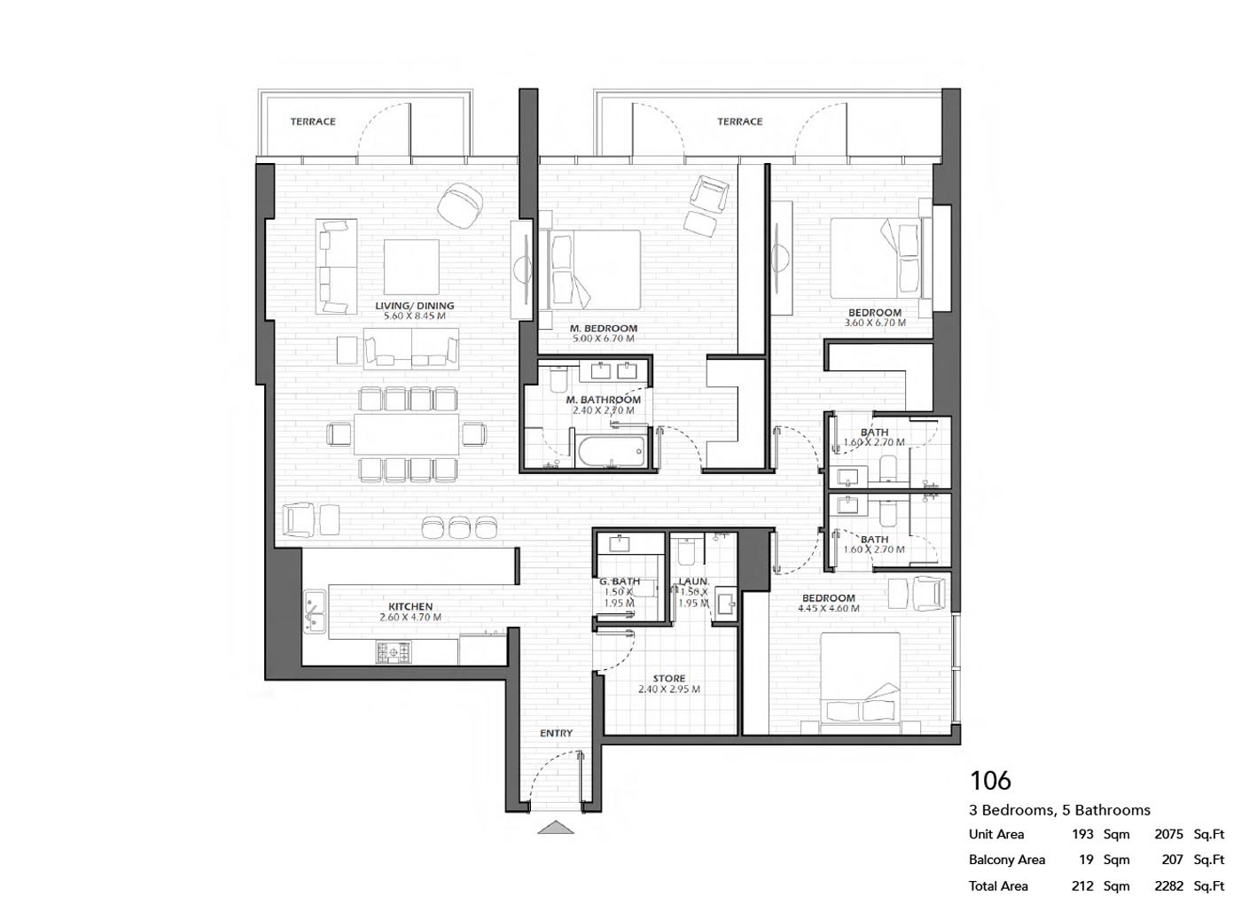 Reem Five floor plan 4