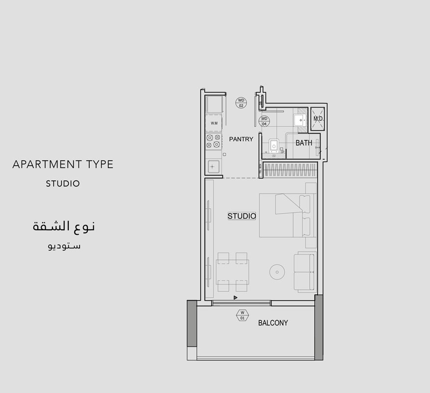 Binghatti Canal floor plan 1