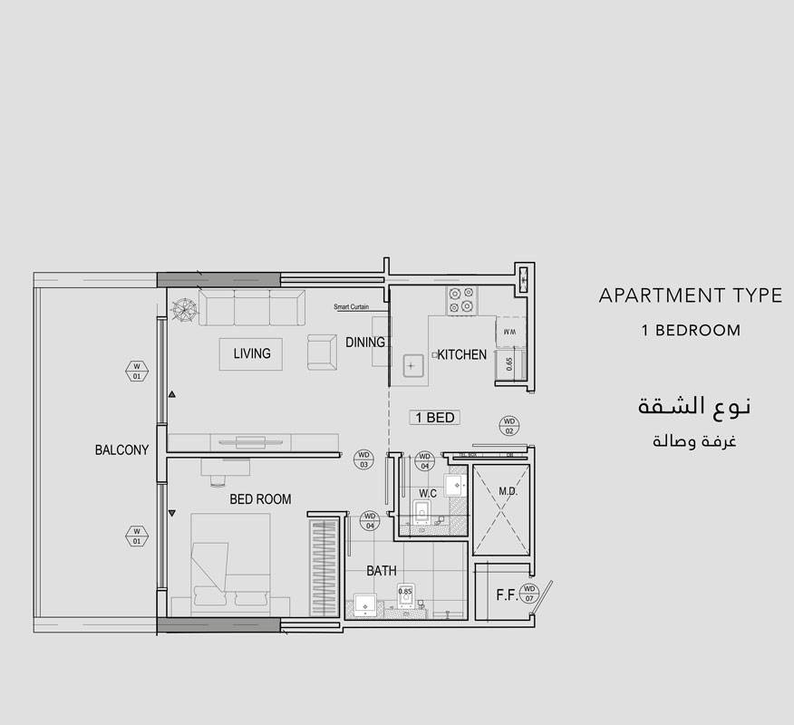 Binghatti Canal floor plan 2