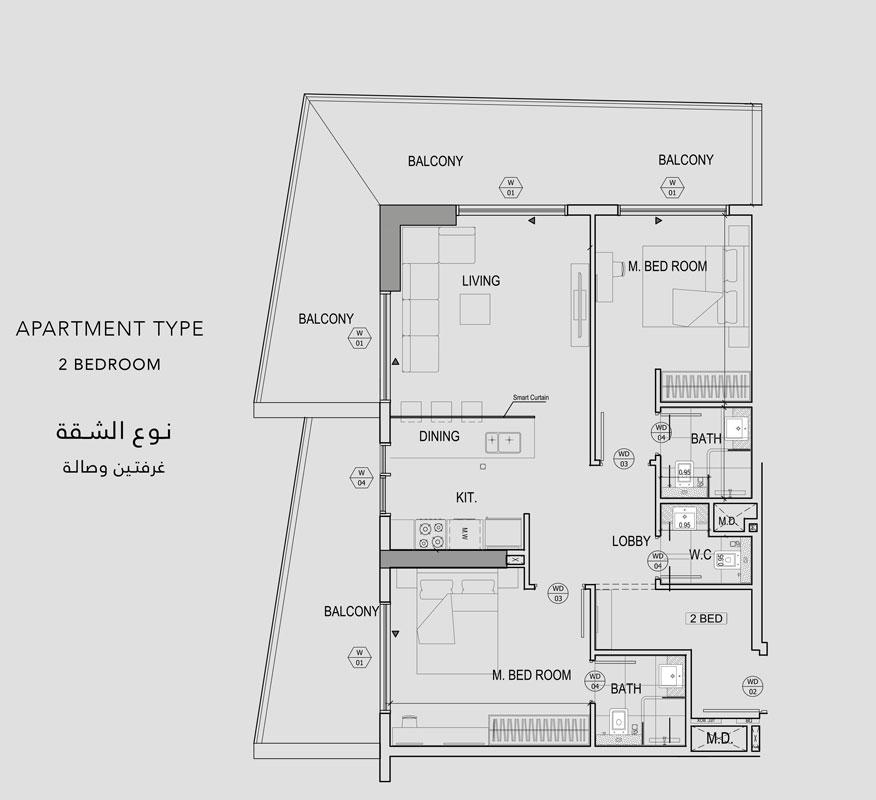 Binghatti Canal floor plan 4